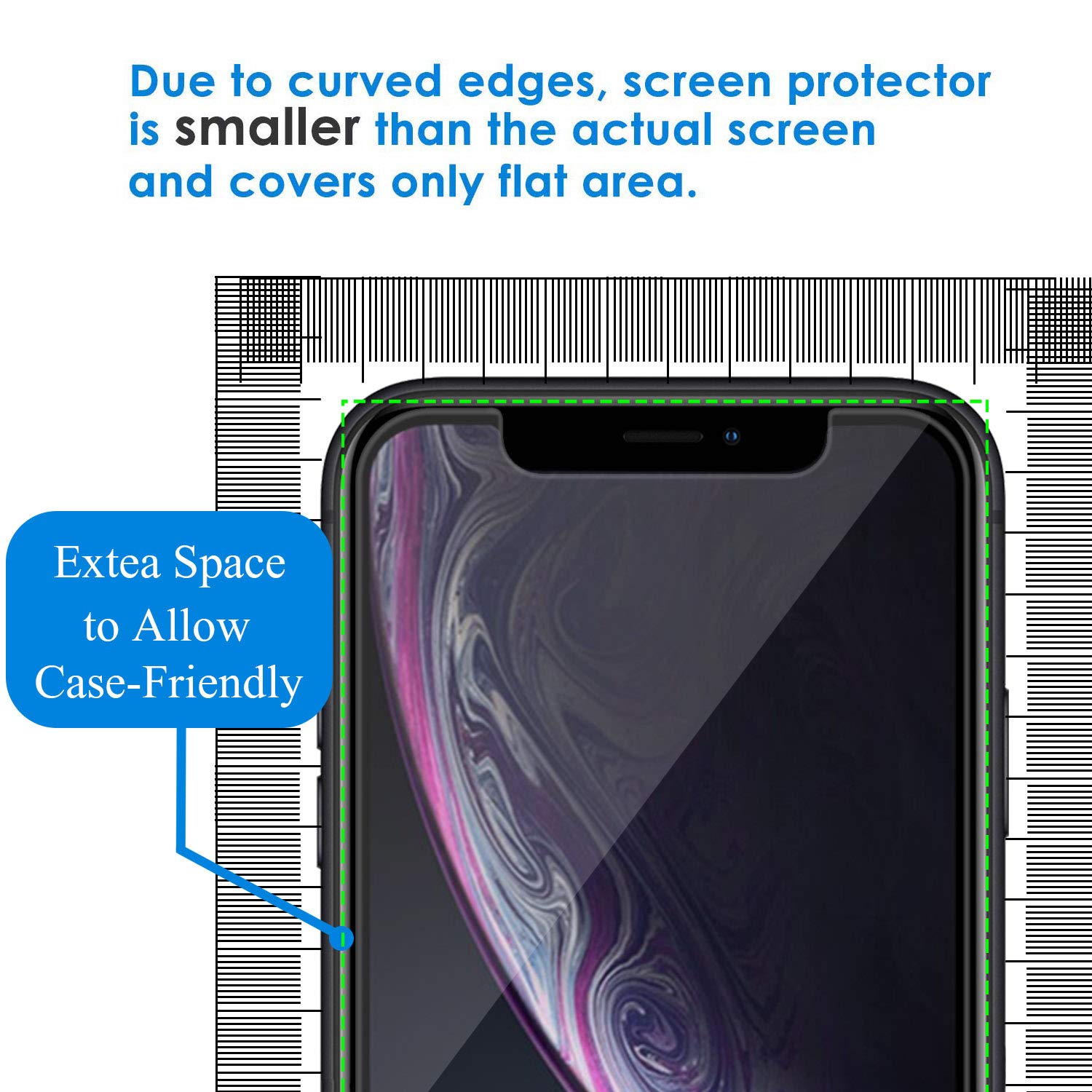 Jakpas Screen Protector for iPhone11,iPhone XR (6.1\'\') Sreen Protector,[3 Pack] Tempered Glass Screen Protector,Bubble Free,Anti-Scratch,High Responsive Work Most Case for iPhone XR (6.1 inch Display)