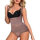 Nebility Shapewear for Women Tummy Control Bodysuit Faja Body Shaper Waist Trainer Corset Body Suit