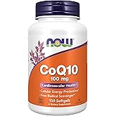 NOW Foods Supplements, CoQ10 (Coenzyme Q10) 100 mg, Pharmaceutical Grade, Cardiovascular Health*, 150 Softgels