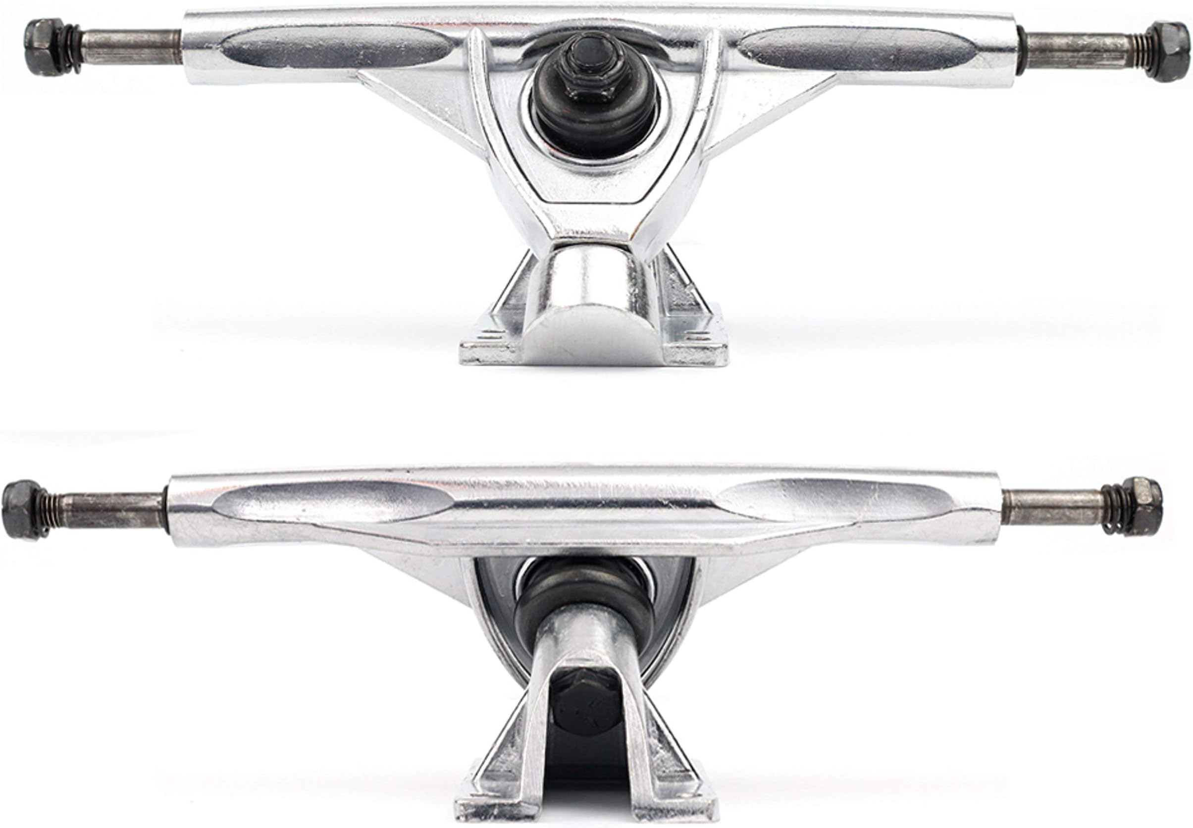 VJ Longboard Skateboard Trucks, 7inch 178mm, 50º Bases, Reverse Kingpin for Downhill, Pintail and Freeride (Set of 2)