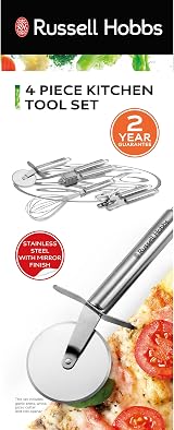 Russell Hobbs 4 Piece Kitchen Tool Set - Stainless Steel Utensils view 3