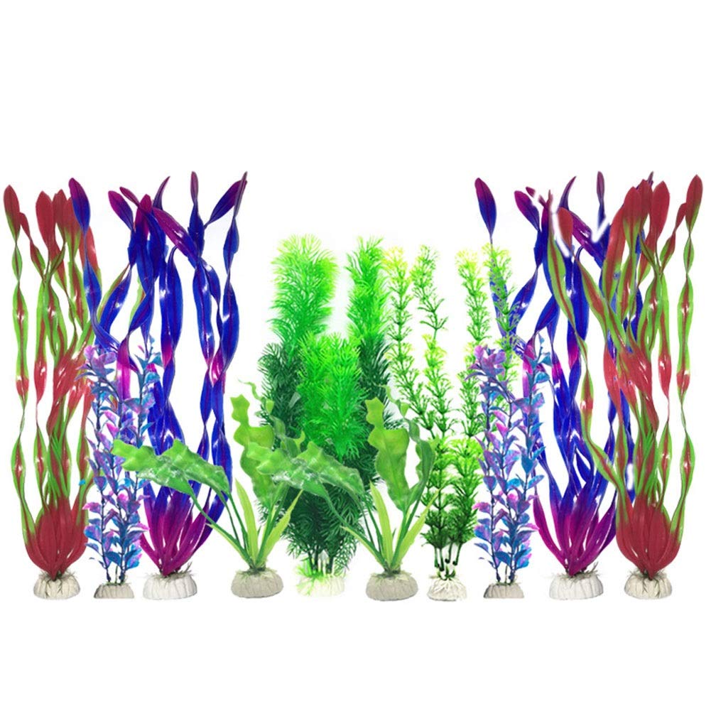 ETOPARS Aquarium Artificial Aquatic Plants, Fish Tank Plastic Decorative Plant, Vivid Simulation Plant Creature Aquarium Landscape, Aquarium Decor Plant Water Grass