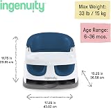 Ingenuity Baby Base 2-in-1 Seat Night Sky Booster Chair for Toddlers view 6