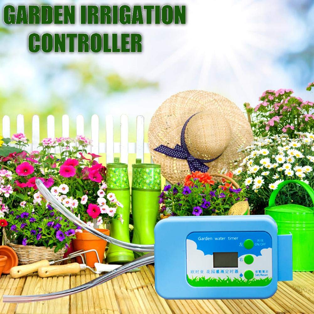Sistema di kit di irrigazione a goccia automatica solare, dispositivo di irrigazione automatica con dispositivo anti-sifonamento, timer, tubo da 15 m | Leroy Merlin