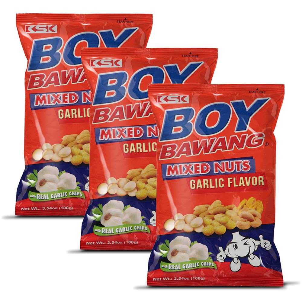 Boy Bawang Mixed Nuts Garlic Flavor Pack Of Three