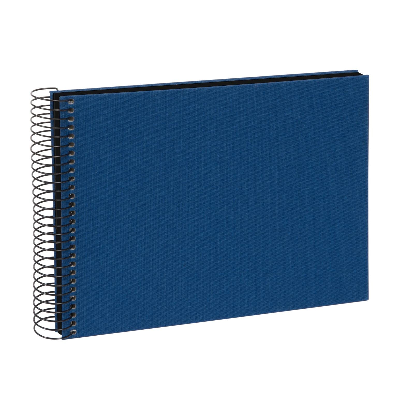 goldbuch Spiral Album, Linen, Blue (Black Sides), 23x17 cm