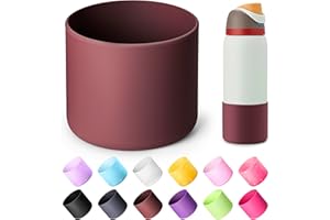 Diumepo Silicone Water Bottle Boot for Owala 32 oz, Anti-Slip Protective Sleeve for Owala Twist & FreeSip & Flip Stainless Steel Water Bottle, Boot Bottom Base for Owala (Reddish Brown)