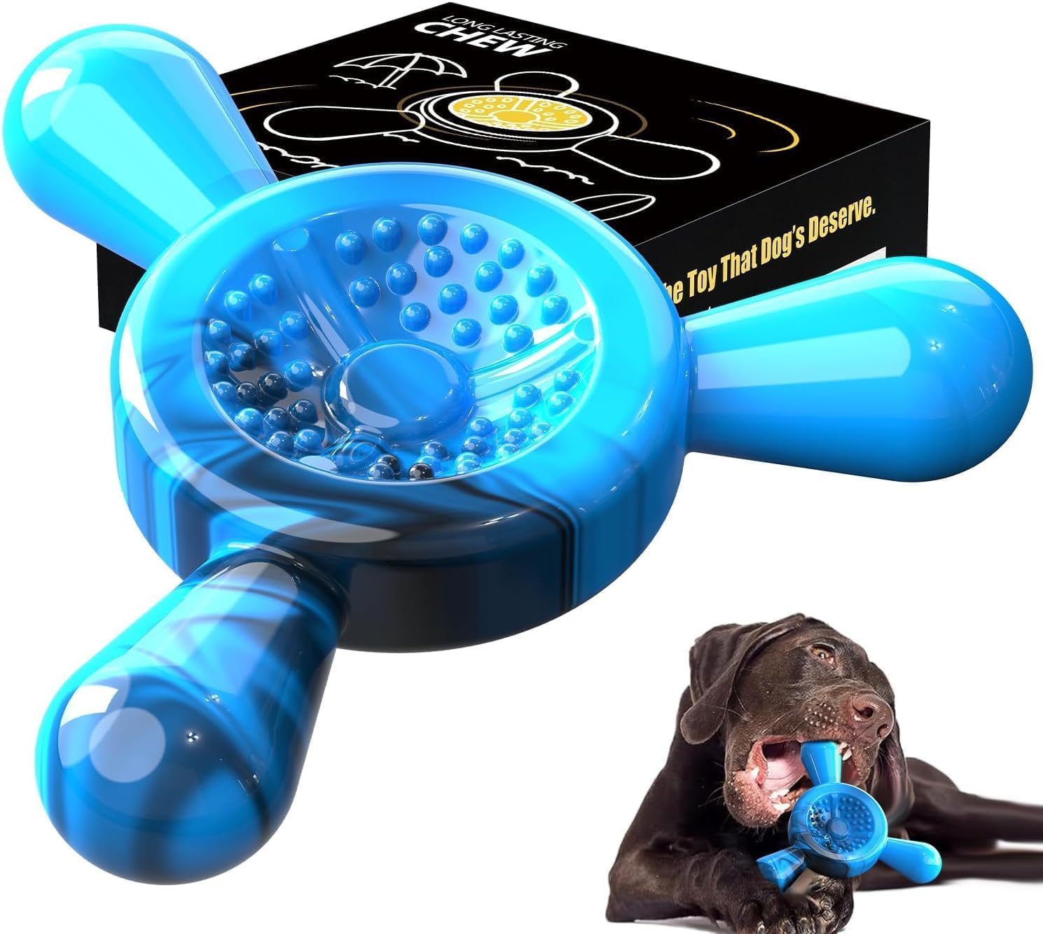 Photo 1 of Quizvi Indestructible Chew Toy for Aggressive Chewers – Tough Nylon Dog Toy for Teething Small Breeds, Durable Puppy Bone for Teeth Cleaning & Boredom Relief, Ideal Dog Birthday Gift