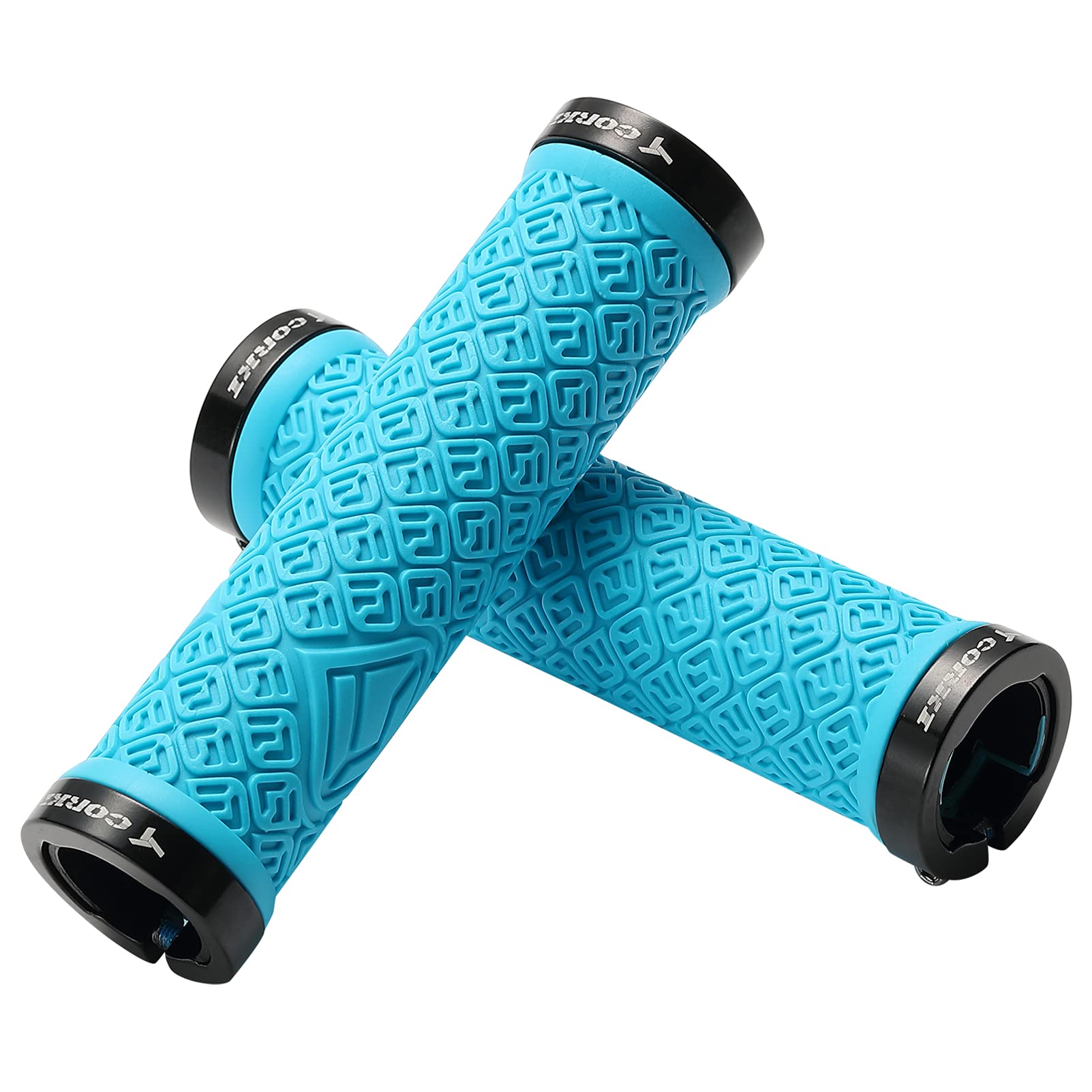 Photo 1 of Corki Mountain Bike Grips,Double Lock on Locking Bicycle Handlebar Grips for MTB,Downhill