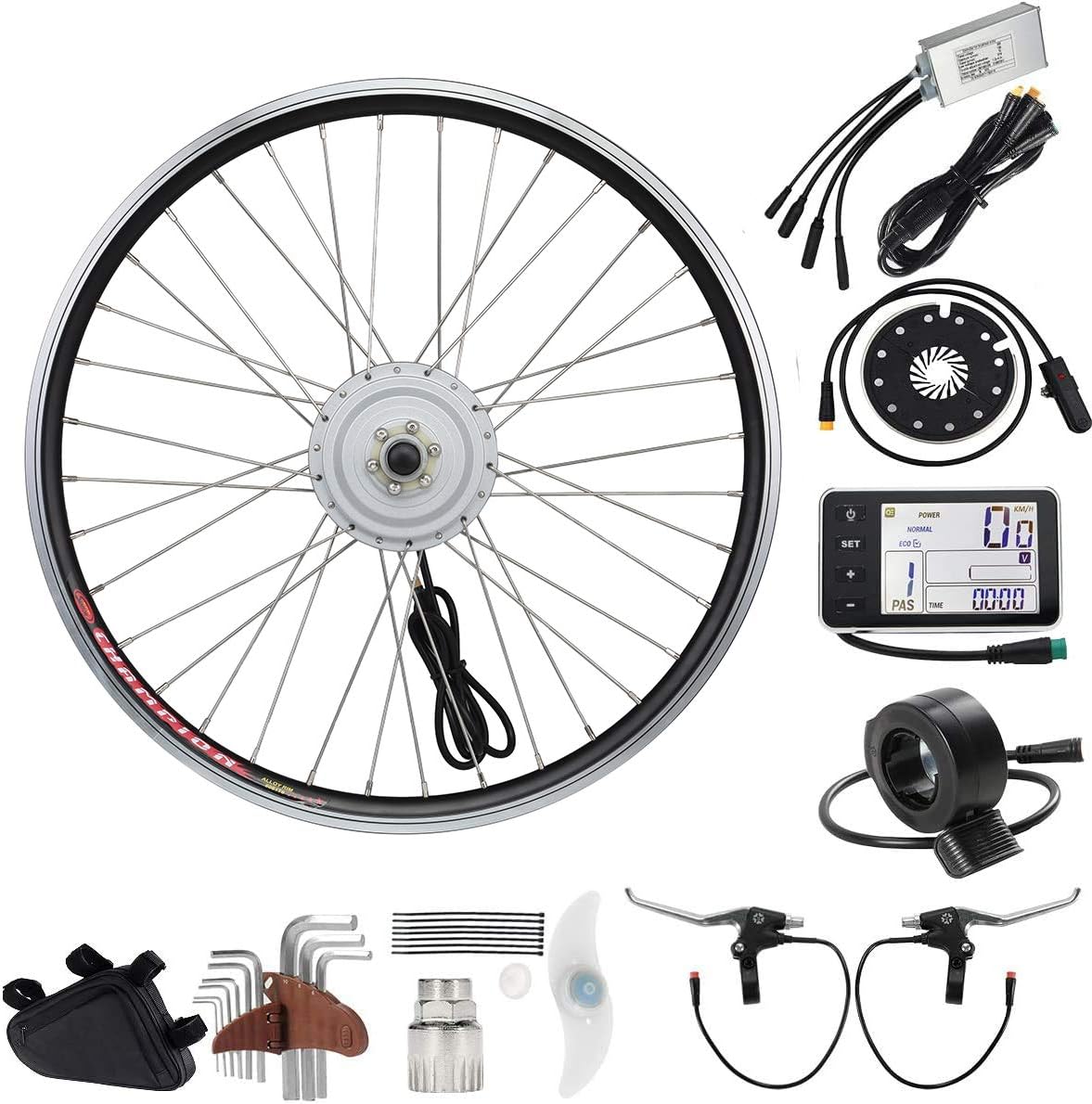 24 inch front wheel electric bike conversion kit