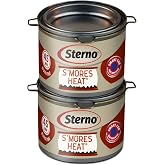 Sterno S'mores Heat Ethanol Fuel, 45-Minute Burn, 2 Pack | UL 2997 validated, bio-based gel, specifically designed for roasting marshmallows, indoor or outdoor