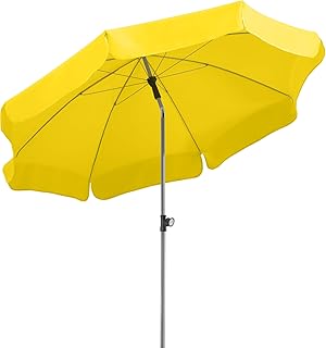 Schneider Sonnenschirm Locarno, zitrus, 200 cm rund, Gestell Stahl, Bespannung Polyester, 2.4 kg