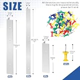 GLARKS Stained Glass Layout Block System Kit 72pcs 3/6/12 Inch L Blocks & Push view 2