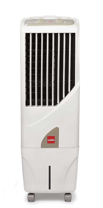 Cello Tower 15 Ltrs Tower Air Cooler (White)