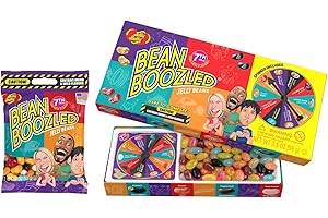 TULLIPAK BeanBoozled 7th Edition Spinner Game + Refill Bag – Gross vs. Delicious Jelly Beans – Fun Party Game & Gag Gift for Kids, Teens & Adults