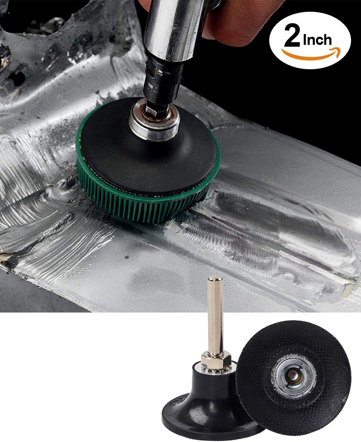 SATC Roloc Disc Pad Holder 1 PCS Roloc Tool 2 Inch Fits Sanding Discs Sets Flap Discs Quick Change Discs with 1/4 Shank Die Grinder Angle Die Grinder Attachments Scotch Brite Bristle Disc