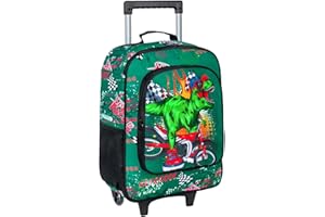 KLFVB Kids Luggage for Boys Girls, Cute Rolling Wheels Suitcase for Toddler, Children Travel Carry on Suitcase