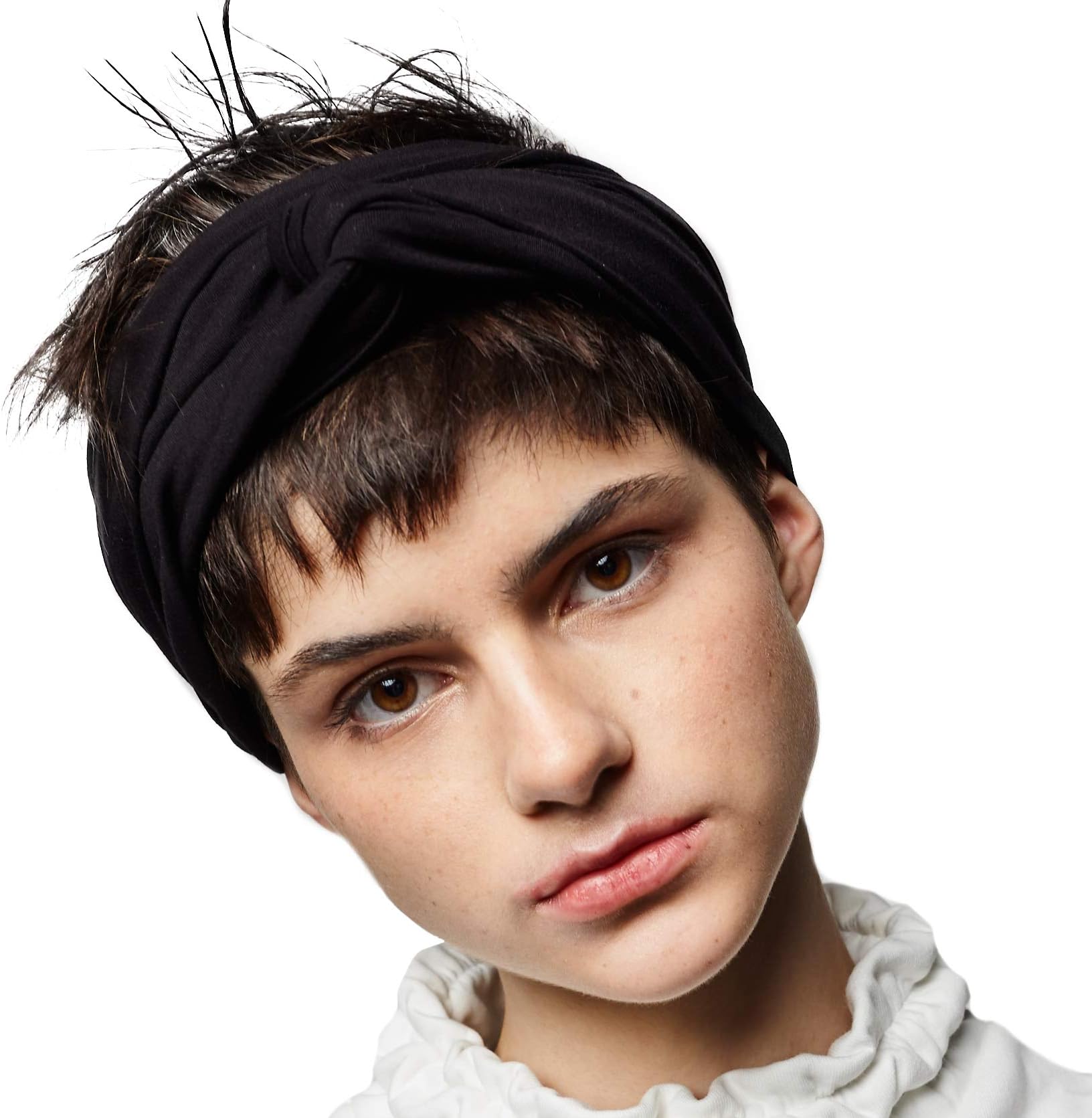 BLOM Long Hug Head Wrap. Use as a Headband, Wrap or Scarf. (Black)