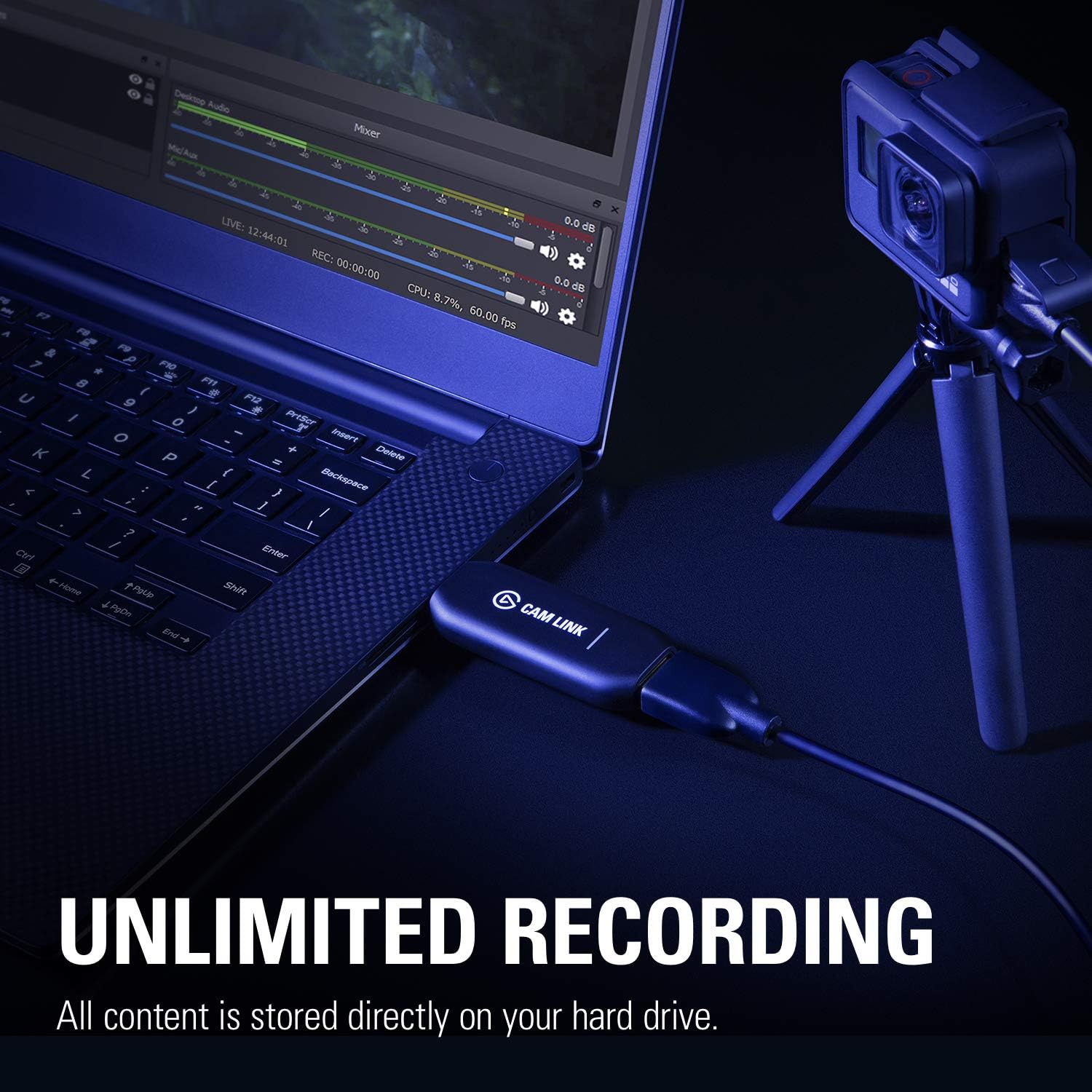 Elgato Cam Link 4K — Broadcast Live, Record via DSLR, Camcorder, or Action Cam, 1080p60 or 4K at 30 Fps, Compact HDMI Capture Device, USB 3.0: Computers & Accessories