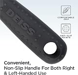 Deiss PRO Swivel Vegetable Peeler Stainless Steel Black Ergonomic Handle view 7