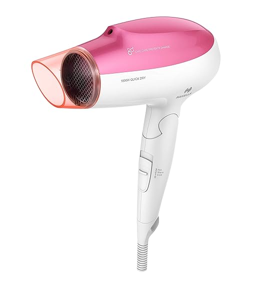 Havells HD3225 1800 W Professional and Powerful Hair Dryer with Ionic Care for Healthy and Shiny Hair (Pink)