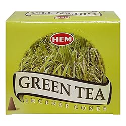 Green Tea Incense Cones And Cone Incense Burner