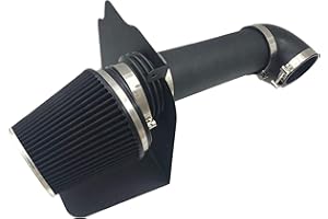 MOOSUN Intake Pipe Cold Air Intake Kit with Filter 2005-2010 Fit for Dodge/Chrysler (Challenger, Charger, 300) 5.7L 6.1L V8 (Black Tube & Black Filter)