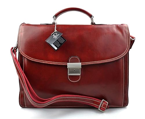 Leather office bags amazon Clearance