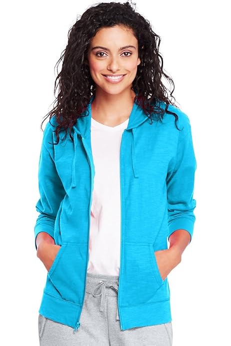 hanes women's slub jersey hoodie