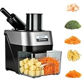 5-In-1 Vegetable Chopper Electric,Stainless Steel Chopper With Slice Strips