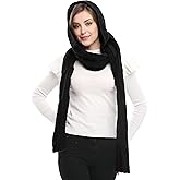 Bellady Winter Knit Hooded Scarf Pullover Headscarf Hoodie Hat