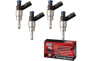 MACAX Set of 4 Fuel Injectors 06F906036A FJ856 Replacement Compatible with Audi A3 A4 Quattro TT Volkswagen Eos GTI Jetta Passat 2005 2006 2007 2008 2.0L L4 - Replaces 0261500020 62800