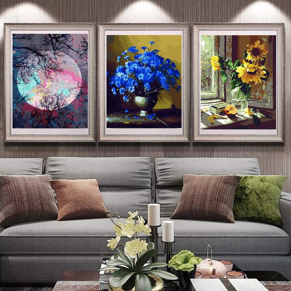 50 cm Bougimal Malen Nach Zahlen Erwachsene DIY Handgemalt