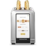 Revolution Cooking R180 High-Speed 2-Slice Stainless Touchscreen Toaster. Exclusive InstaGLO™ Technology with 63 Digital Sett