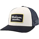 ZHATS Standard NCAA Officially Licensed Trucker Hat Dakota Patch Brick White, One Size