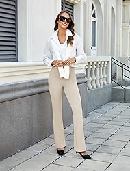 DLOODA Womens Bootcut Dress Pants Business Casual