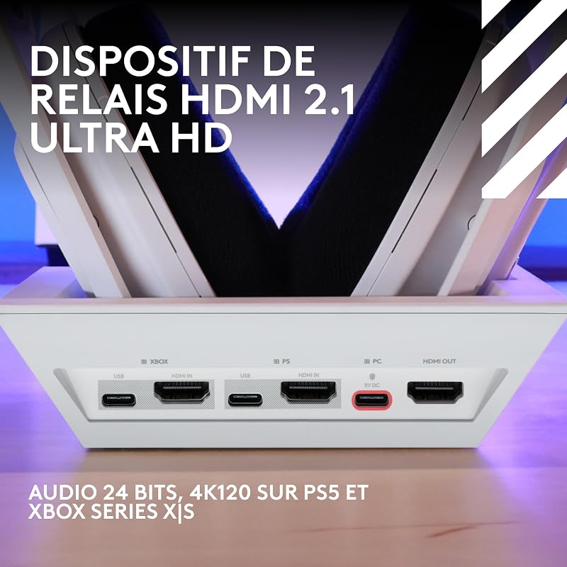 Astro A50 X LIGHTSPEED, casque gaming sans fil+station d’accueil