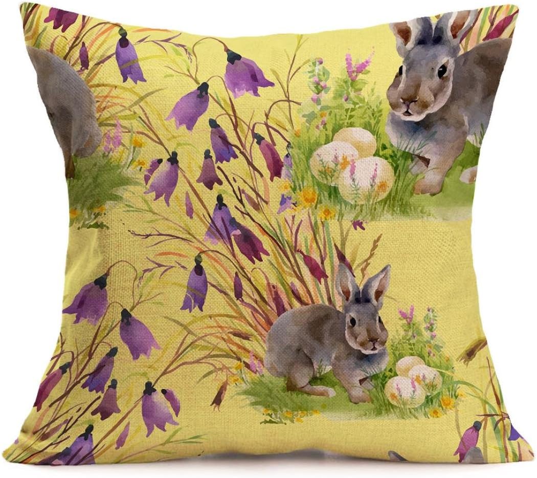 Pillow Case,Febecool 43 cm X43 cm Easter Sofa Bed Home Decoration Festival Pillow Case Cushion Cover (# 6)