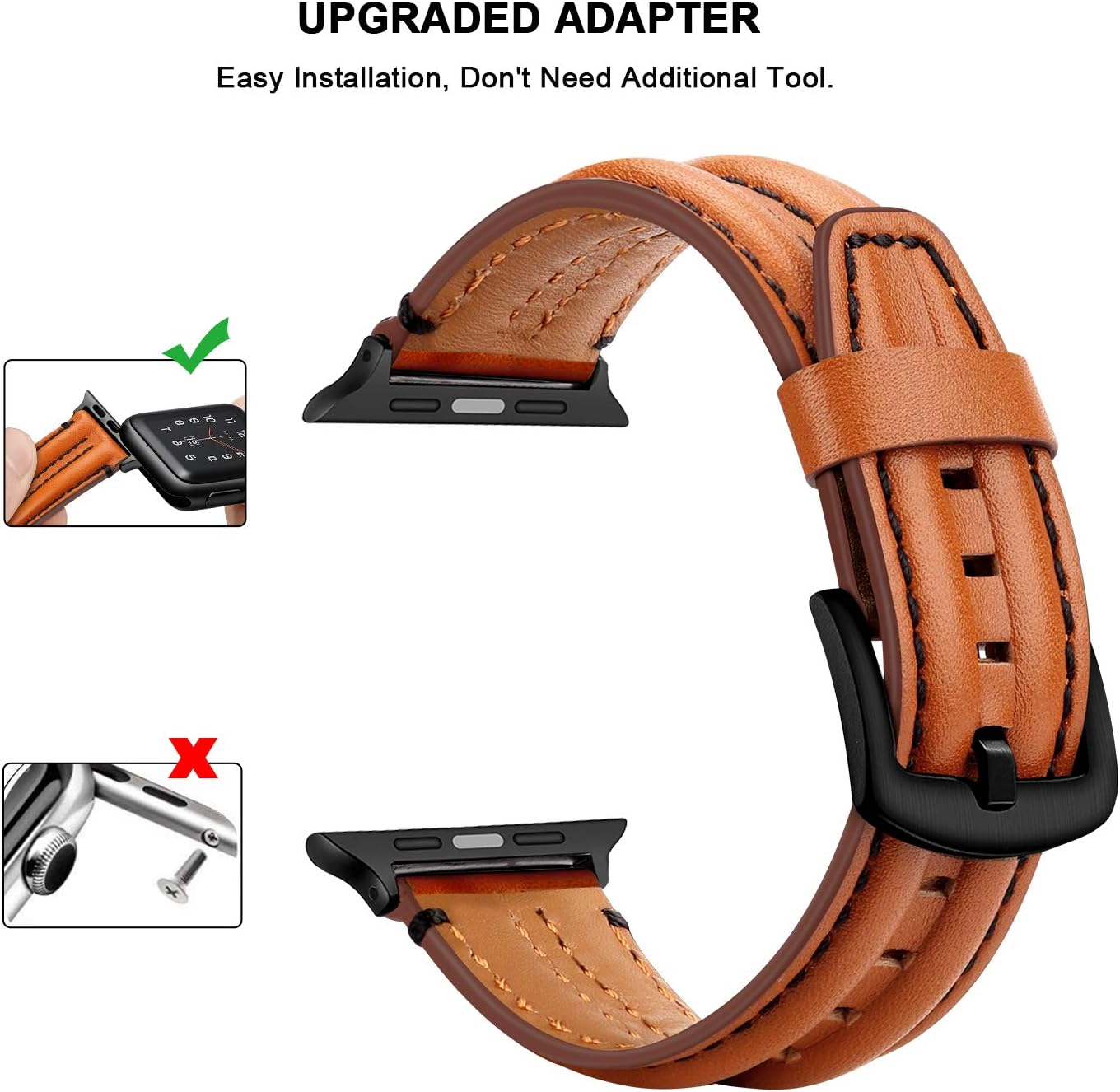 Tasikar Straps Compatible with Apple Watch Strap 42mm(Series 10) 41mm 40mm 38mm for Apple Watch Series 10 9 8 7 6 5 4 3 2 1 SE - Image 5