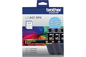 Brother Genuine LC4013PKS Standard-Yield Colour Ink Cartridge 3-Pack