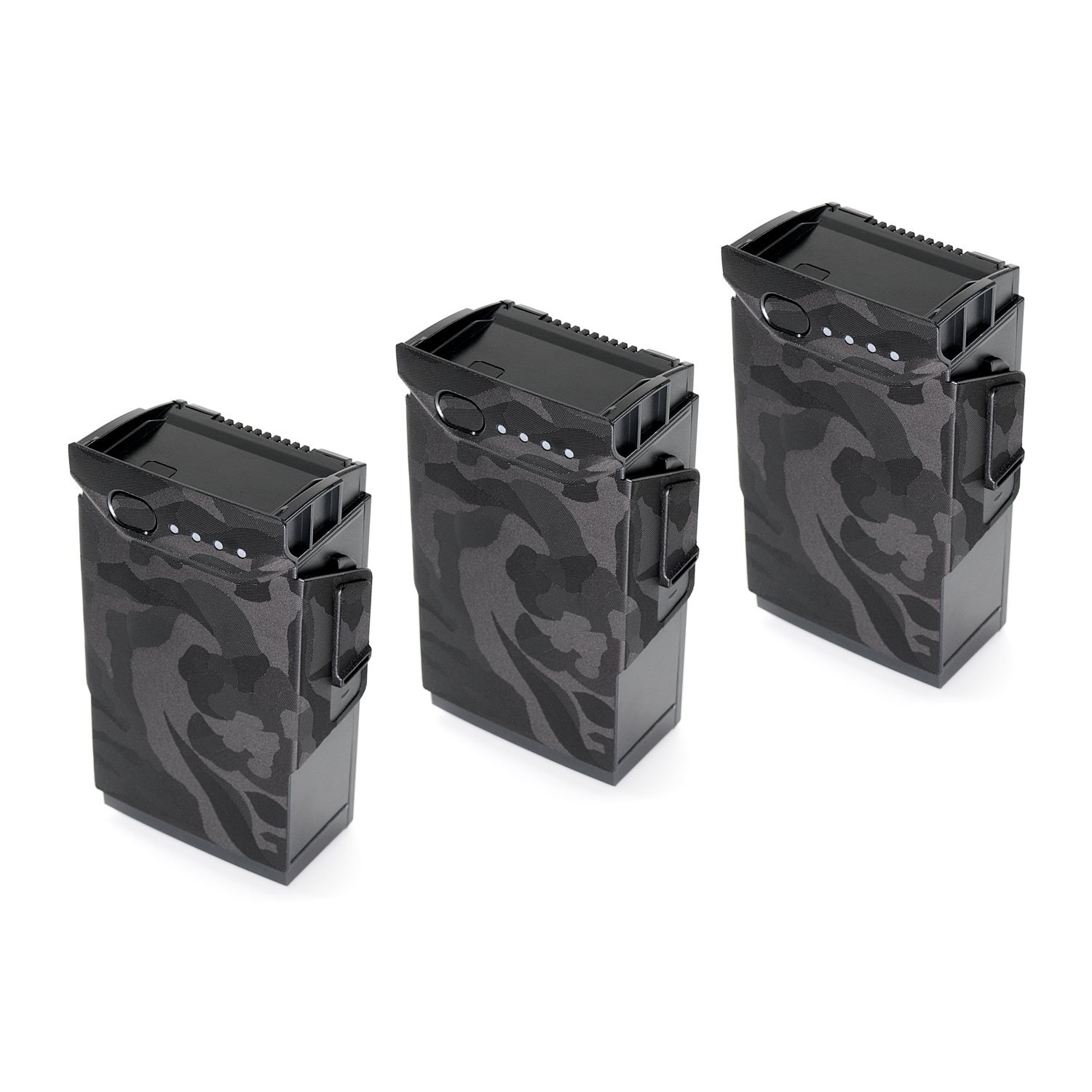 WRAPGRADE Poly Skin compatible with DJI Mavic Air | 3 Batteries (BLACK BUMPY CAMO)