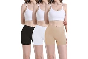 Slip Shorts for Under Dresses, Women Seamless Smooth Anti Chafing Shorts Boyshorts Underwear Panties