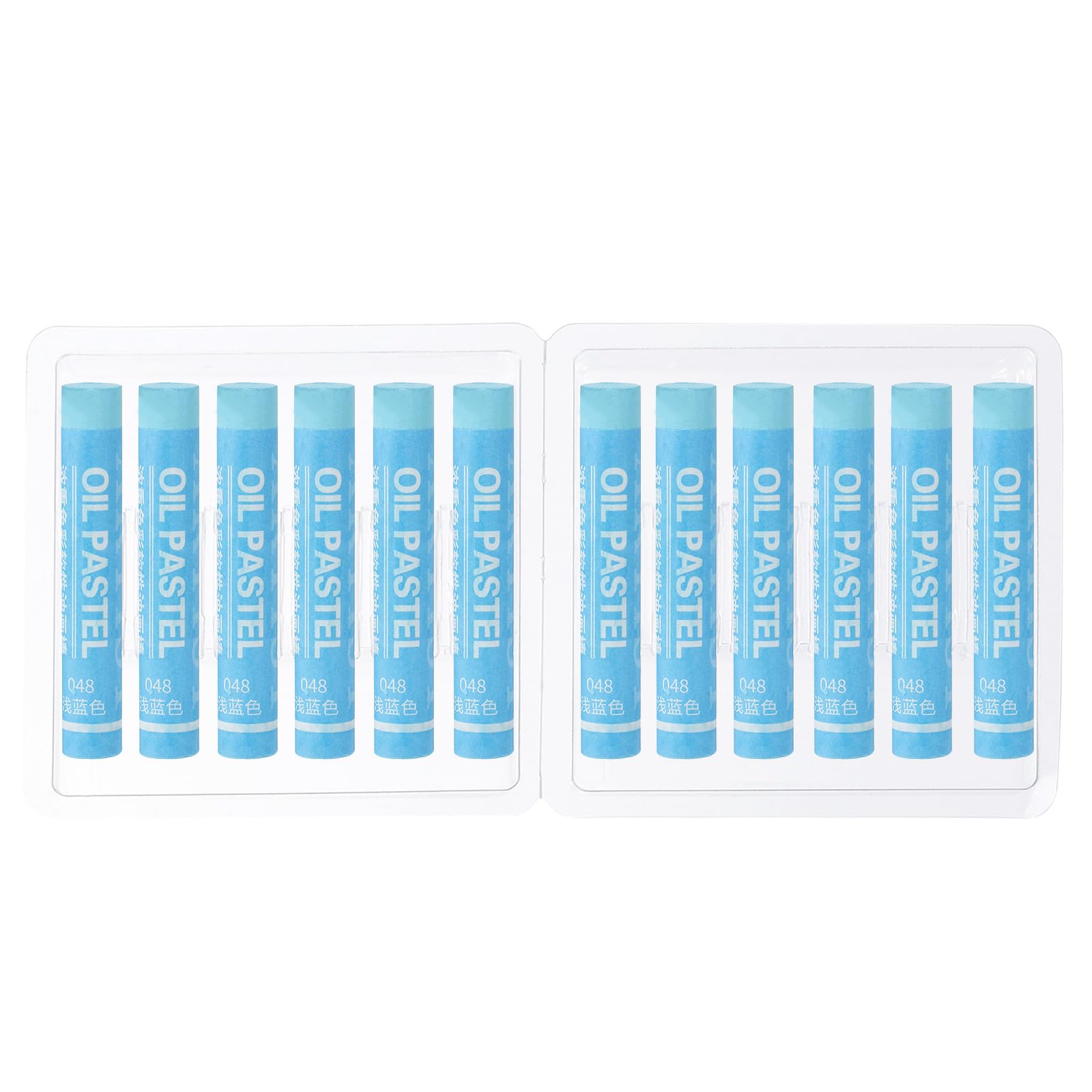 PATIKIL Light Blue Oil Pastels, 12Pcs Soft Oil Crayons Creamy Pastels Stick Art Supplies for Art Painting Drawing Blending Graffiti for Artists Beginners — image 1
