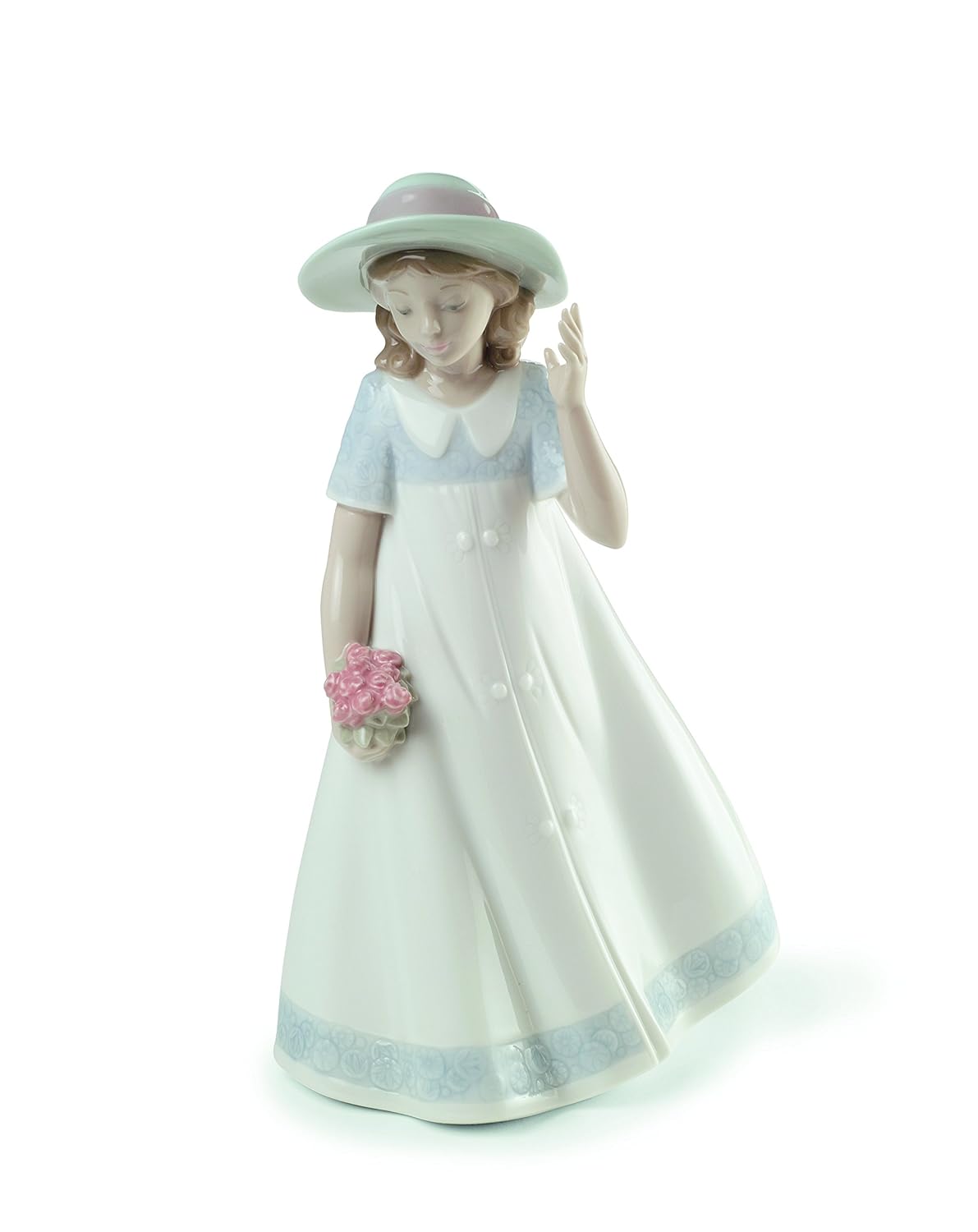 Authentic Nao by Lladro Collectible Porcelain Figurine SPRING STROLL