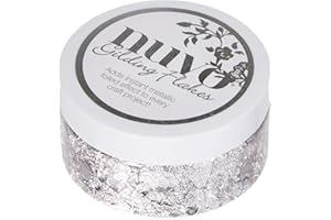 Tonic Studios 851N Nuvo Gilding Flakes, 6.8 oz, Silver Bullion