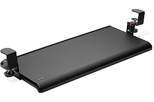 Kensington SmartFit Clamp-On Keyboard Drawer Black 13.3"x32.4"x2.4"