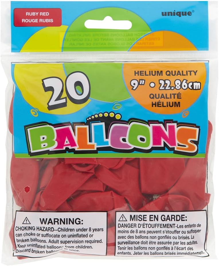 9" Latex Sunburst Yellow Balloons, 20ct: Kitchen & Dining