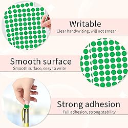 Dot Stickers,1/2 Inch Dark Green Circle