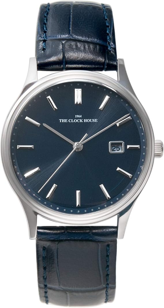 Amazon ザ クロックハウス ビジネス フォーマル ソーラー 充電 腕時計 おしゃれ Mbf1007 Nv1b メンズ ネイビー メンズ 腕時計 腕時計 通販