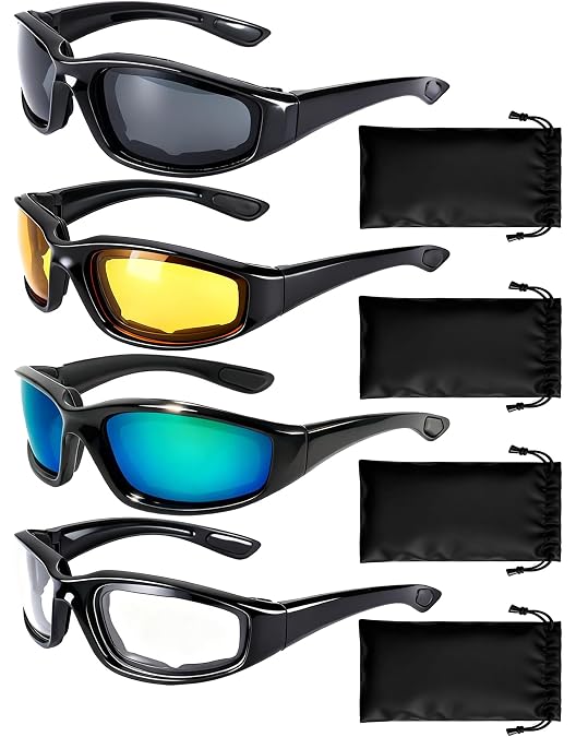 Amazon.com: The Biker Motorcycle Padded Glasses Shades  display picture 2